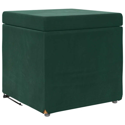 Hocker Dunkelgrün 41 x 41 x 40 cm Samt und Engineering Holz