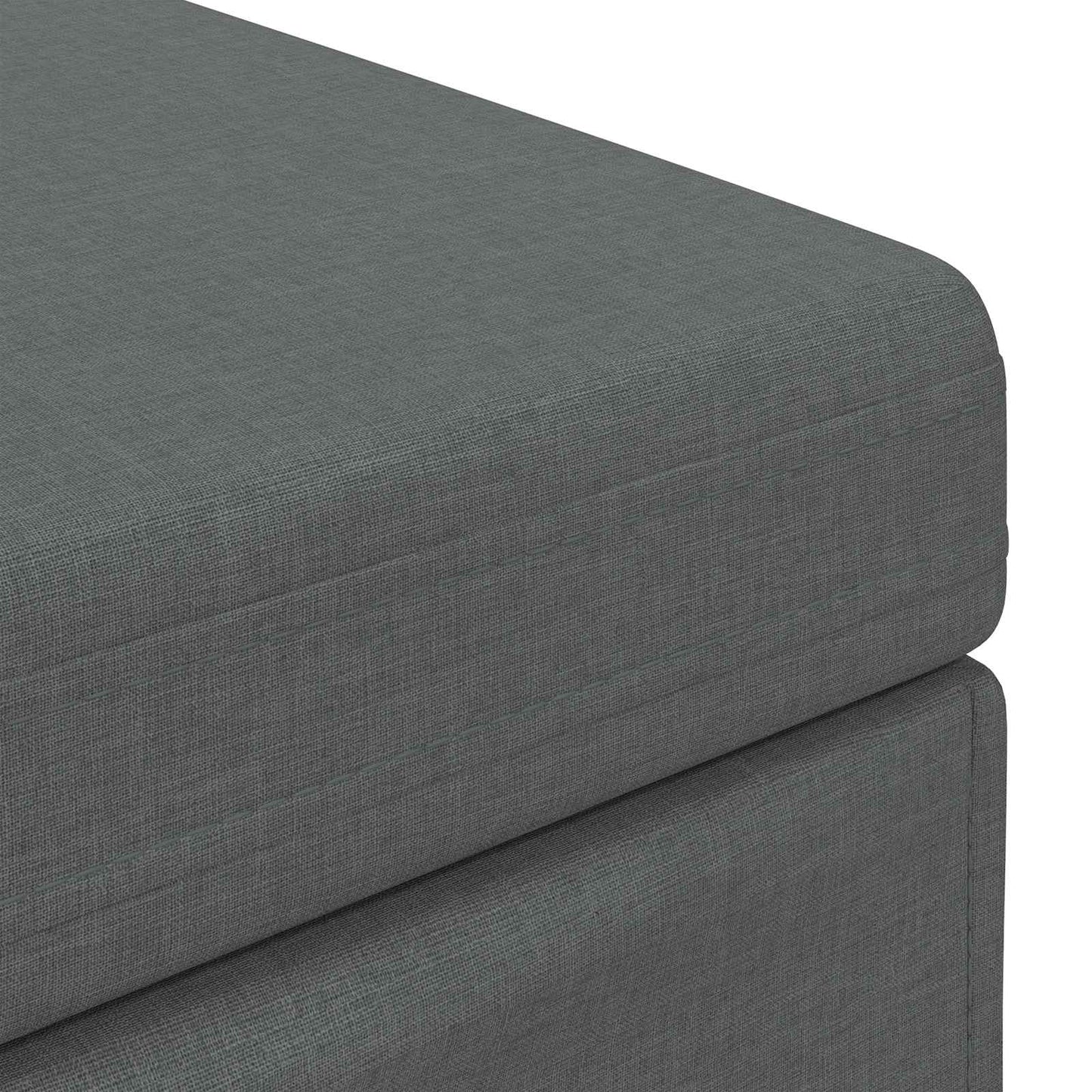 Hocker Dunkelgrau 81 x 41 x 40 cm Stoff und Pressholz