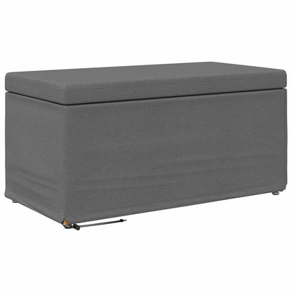 Hocker Dunkelgrau 81 x 41 x 40 cm Stoff und Pressholz