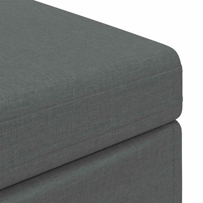 Hocker Dunkelgrau 101 x 41 x 40 cm Stoff und Pressholz
