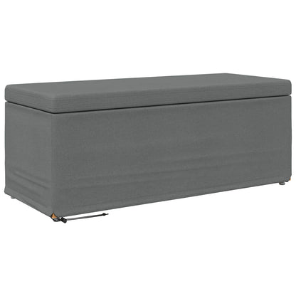 Hocker Dunkelgrau 101 x 41 x 40 cm Stoff und Pressholz