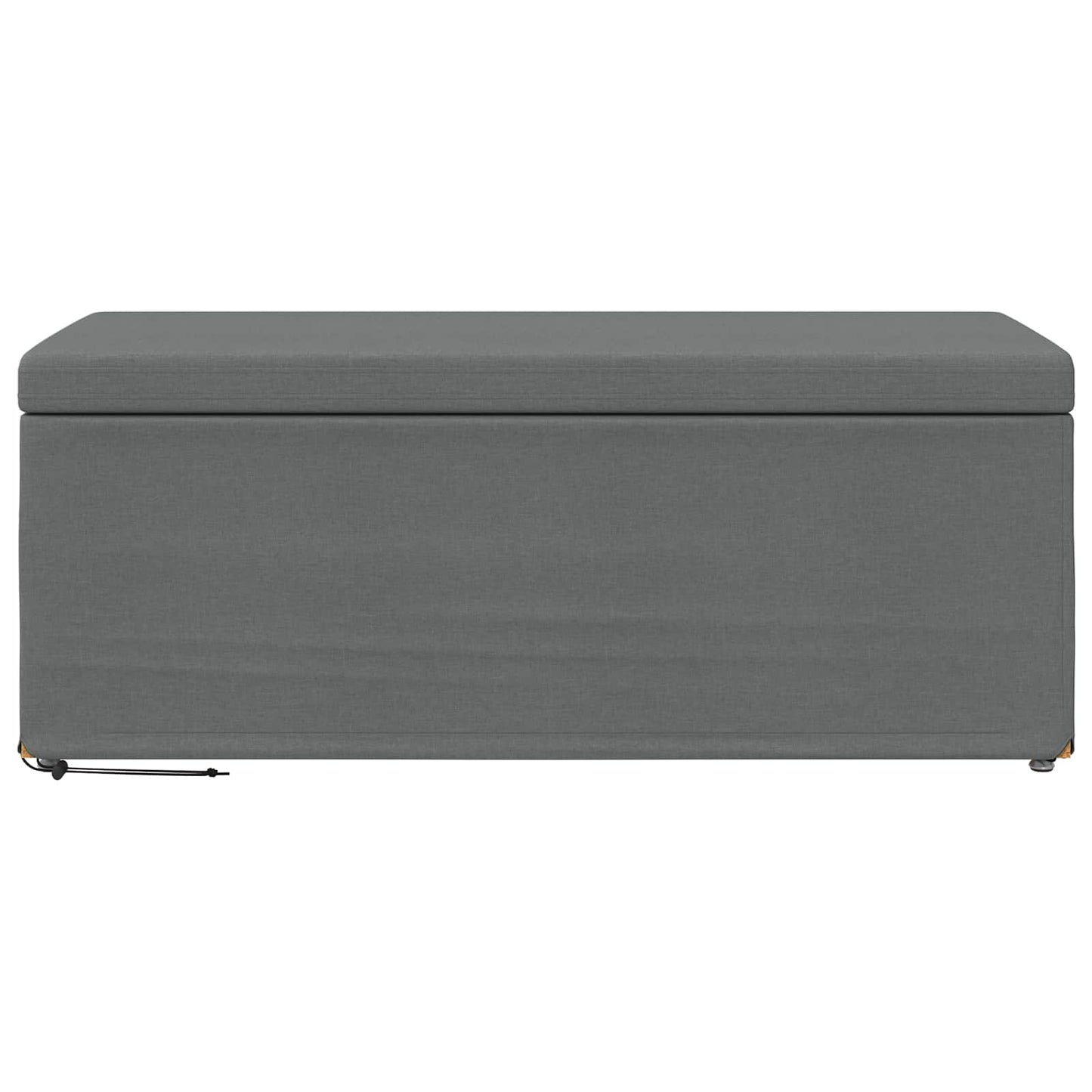 Hocker Dunkelgrau 101 x 41 x 40 cm Stoff und Pressholz