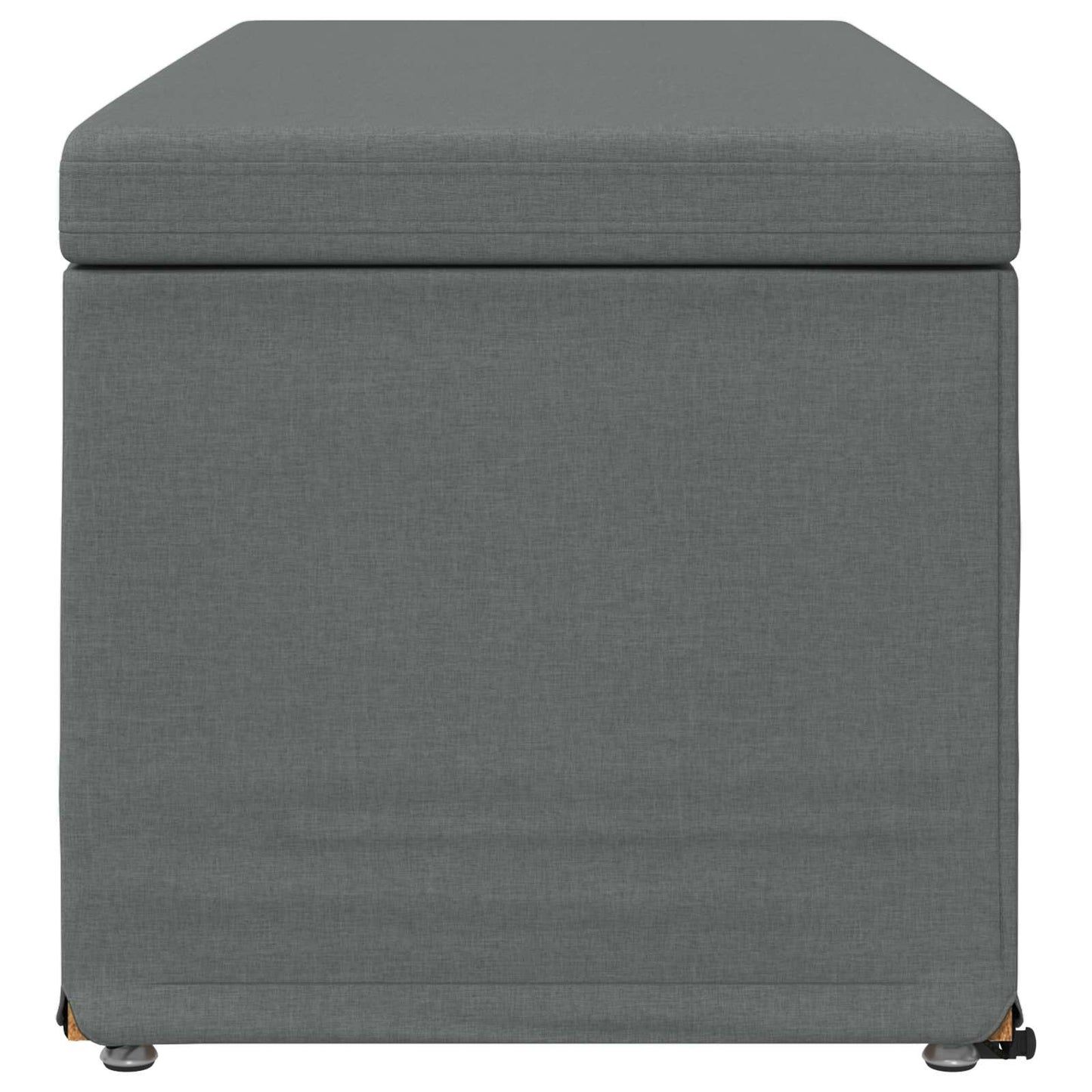 Hocker Dunkelgrau 101 x 41 x 40 cm Stoff und Pressholz