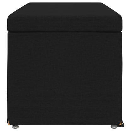 Hocker Schwarz 101 x 41 x 40 cm Stoff und Pressholz