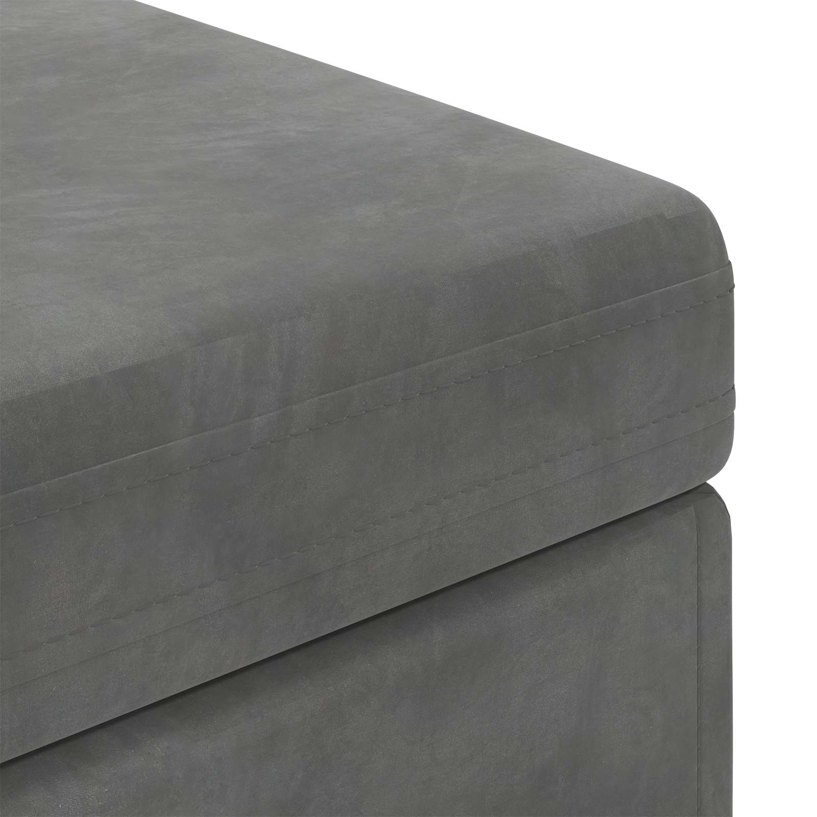 Hocker Dunkelgrau 101 x 41 x 40 cm Samt und Engineering Holz