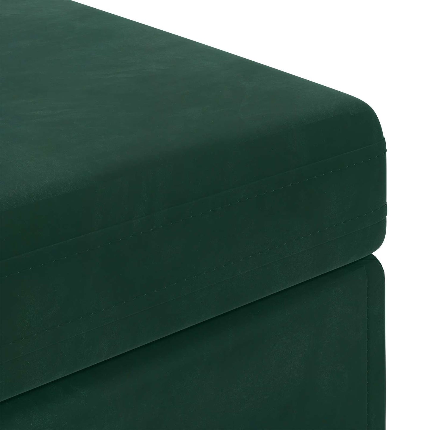Hocker Dunkelgrün 101 x 41 x 40 cm Samt und Engineering Holz