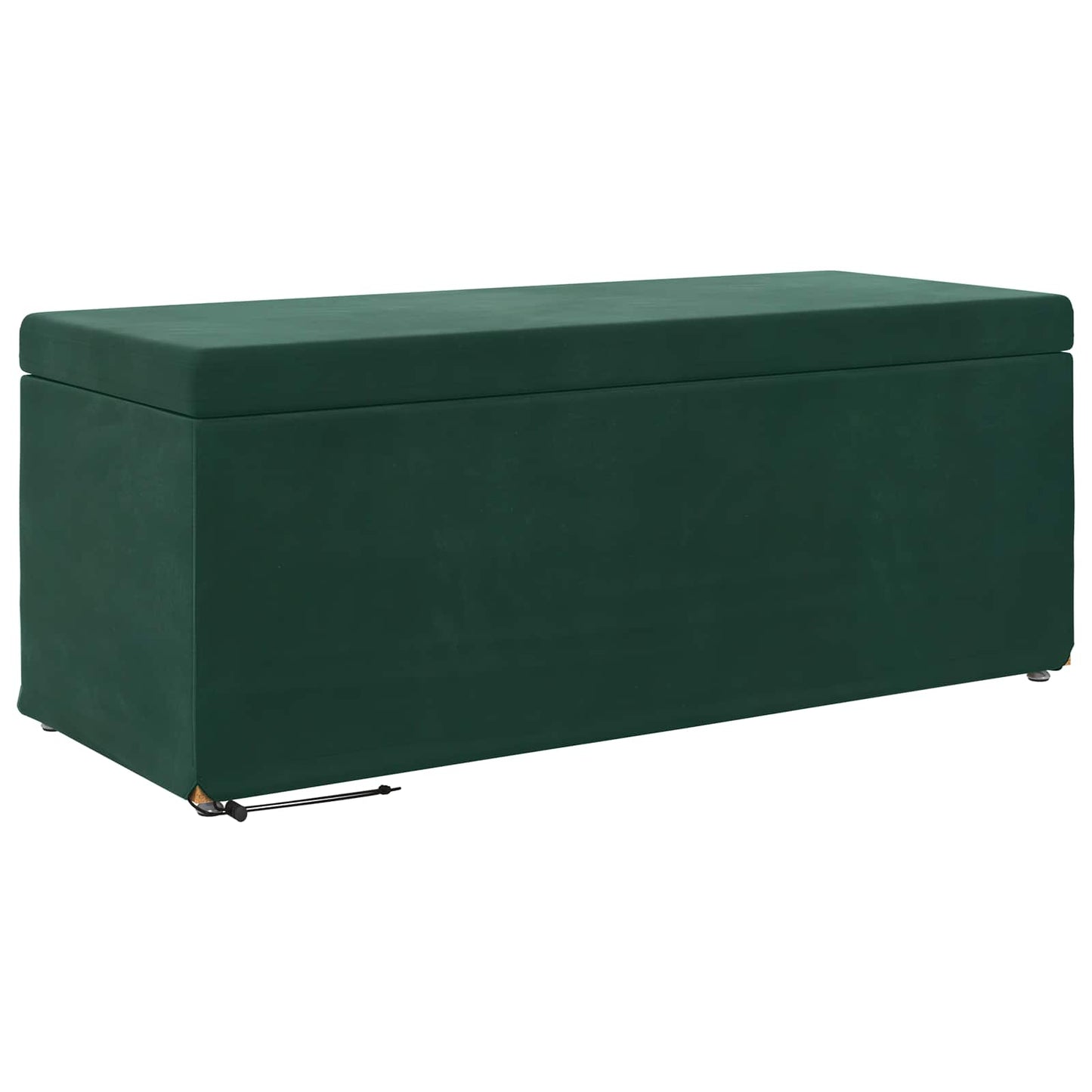 Hocker Dunkelgrün 101 x 41 x 40 cm Samt und Engineering Holz