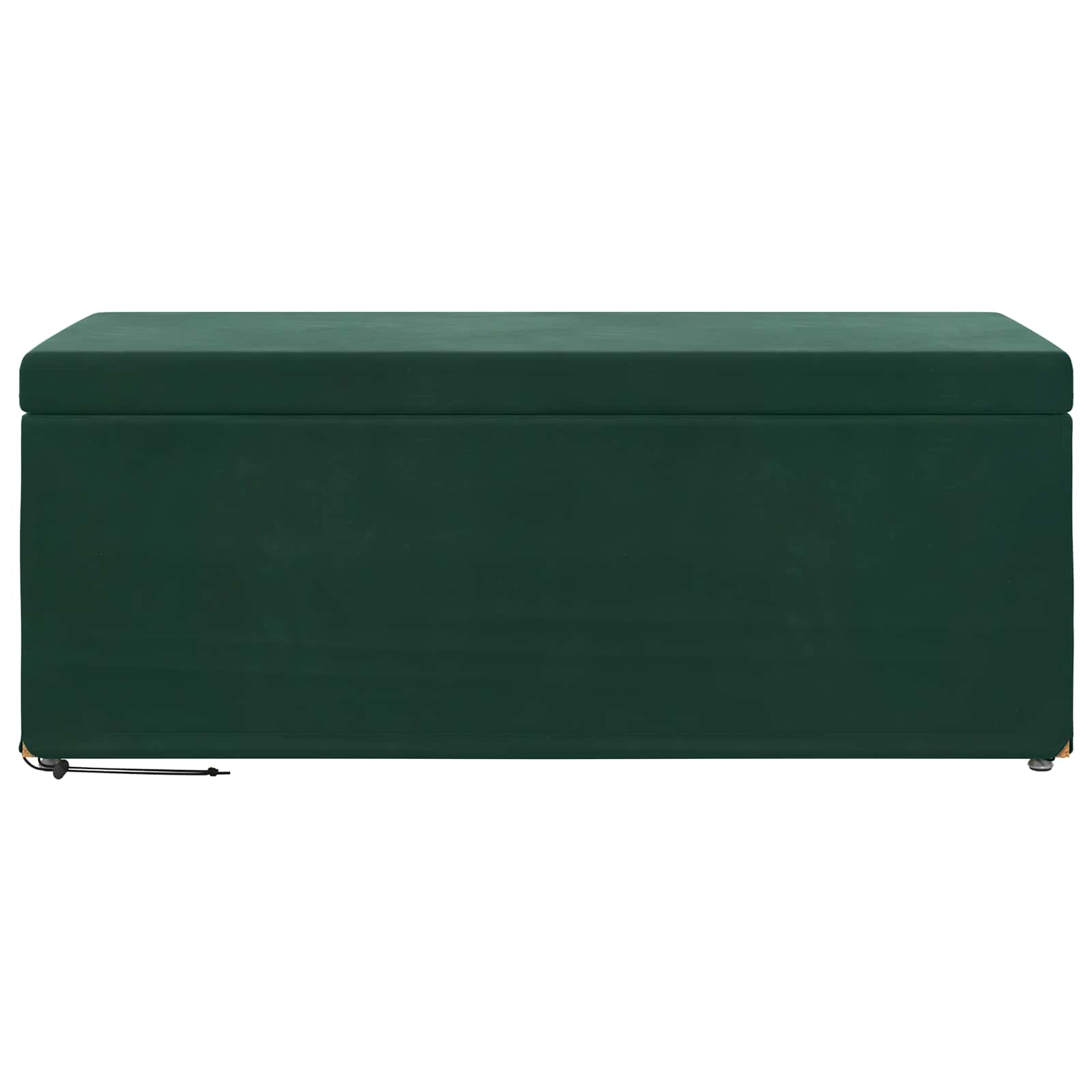 Hocker Dunkelgrün 101 x 41 x 40 cm Samt und Engineering Holz