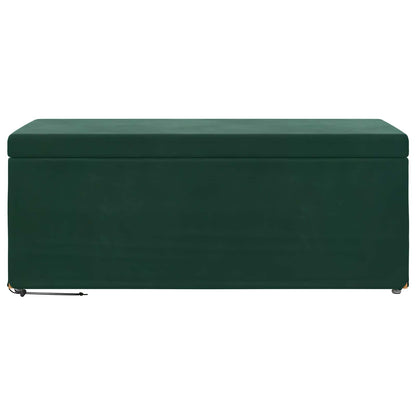Hocker Dunkelgrün 101 x 41 x 40 cm Samt und Engineering Holz