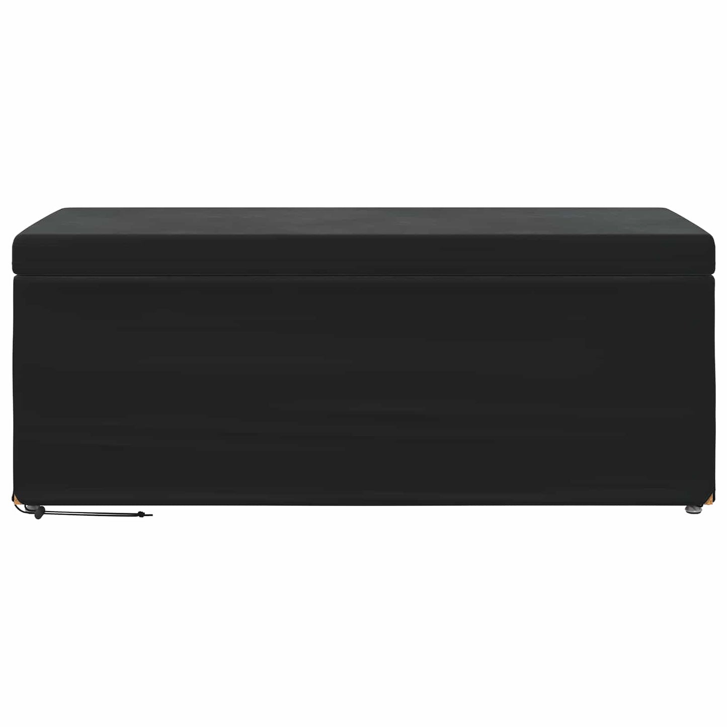 Hocker Schwarz 101 x 41 x 40 cm Samt und Engineering Holz