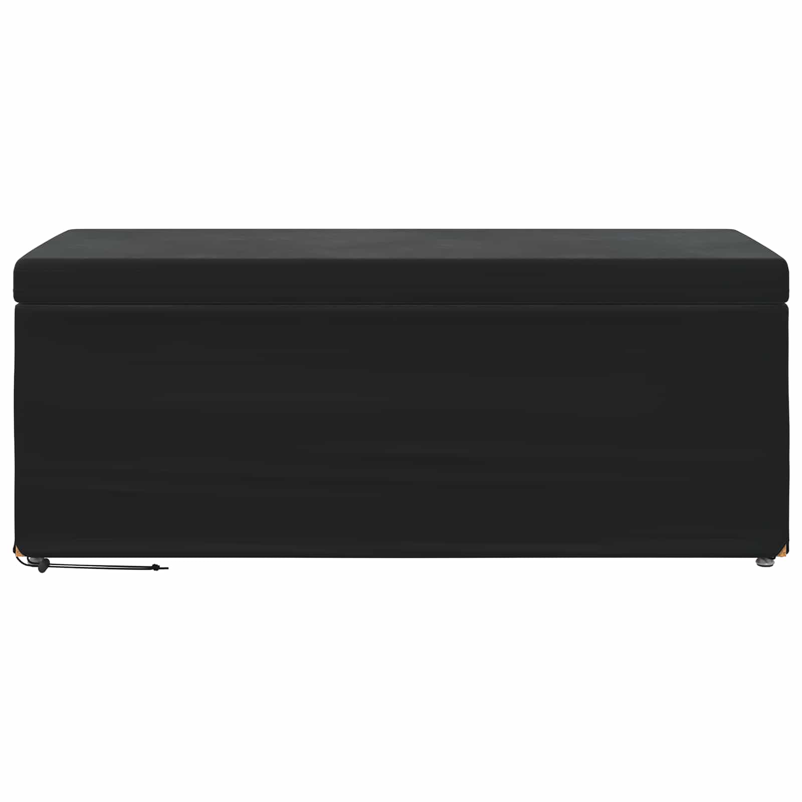 Hocker Schwarz 101 x 41 x 40 cm Samt und Engineering Holz