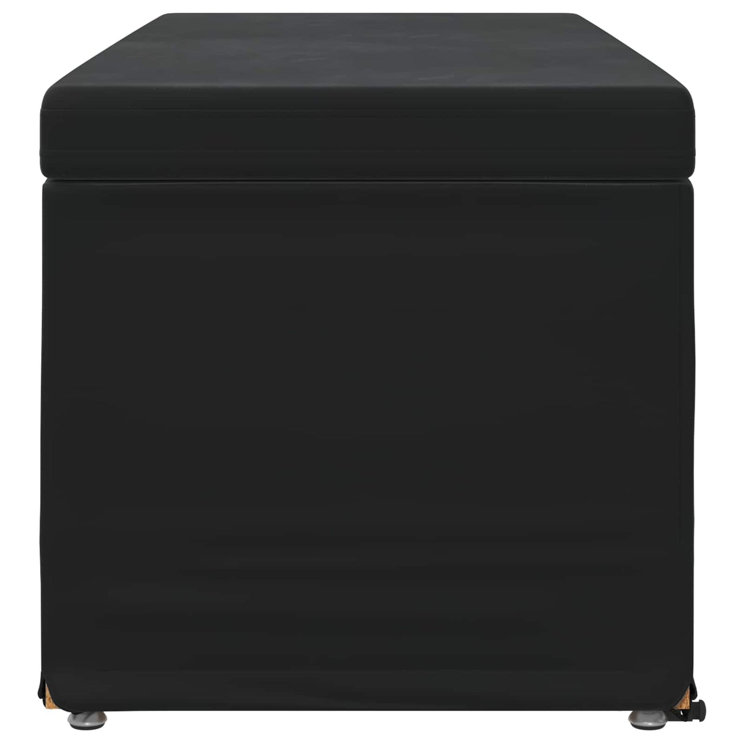 Hocker Schwarz 101 x 41 x 40 cm Samt und Engineering Holz