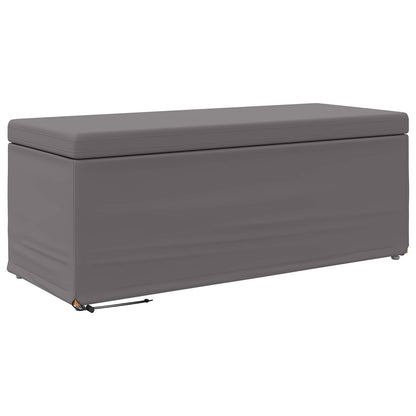 Hocker Grau 101 x 41 x 40 cm Kunstleder und Engineering Holz
