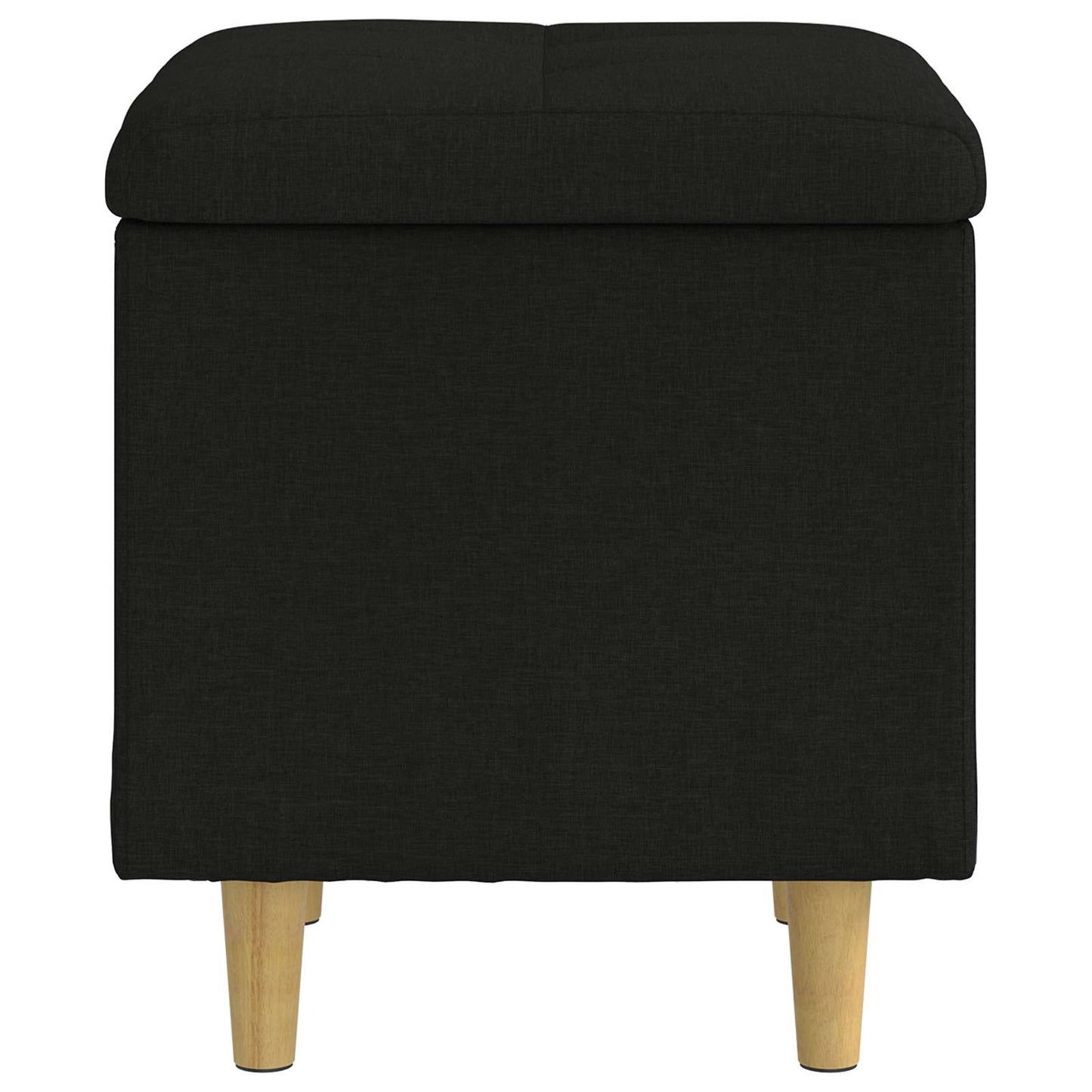 Ottoman mit Stauraum Schwarz 40 x 40 x 45 cm Stoff