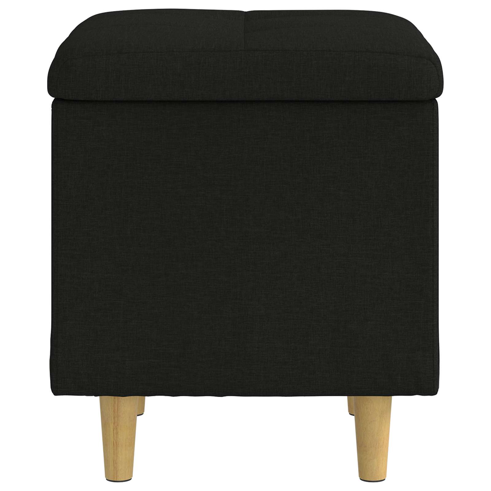 Ottoman mit Stauraum Schwarz 40 x 40 x 45 cm Stoff