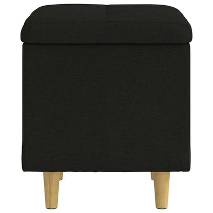 Ottoman mit Stauraum Schwarz 40 x 40 x 45 cm Stoff