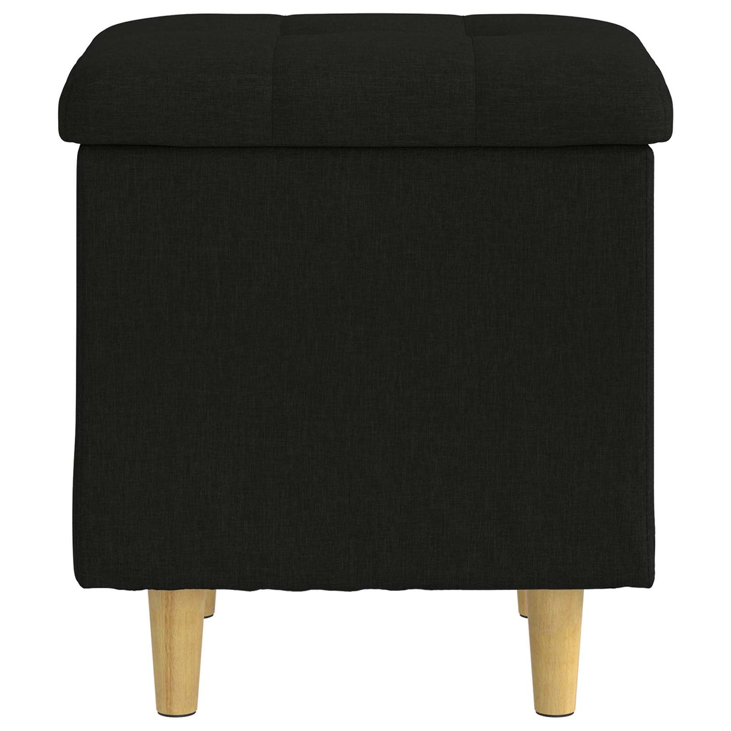 Ottoman mit Stauraum Schwarz 40 x 40 x 45 cm Stoff
