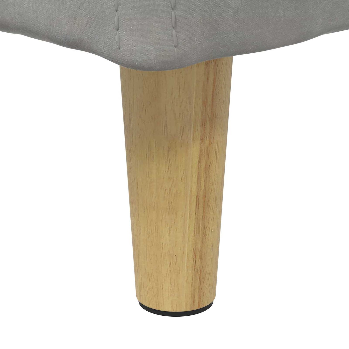 Ottoman mit Stauraum Hellgrau 40 x 40 x 45 cm Samt