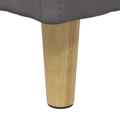 Ottoman mit Stauraum Grau 40 x 40 x 45 cm Kunstleder