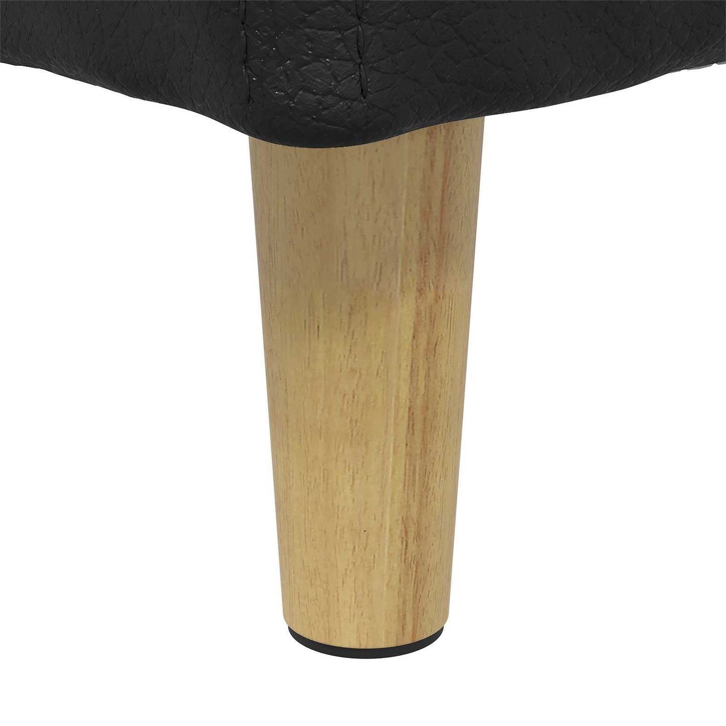 Ottoman mit Stauraum Schwarz 40 x 40 x 45 cm Kunstleder