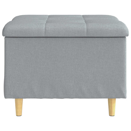 Ottoman mit Stauraum Hellgrau 60 x 60 x 45 cm Stoff