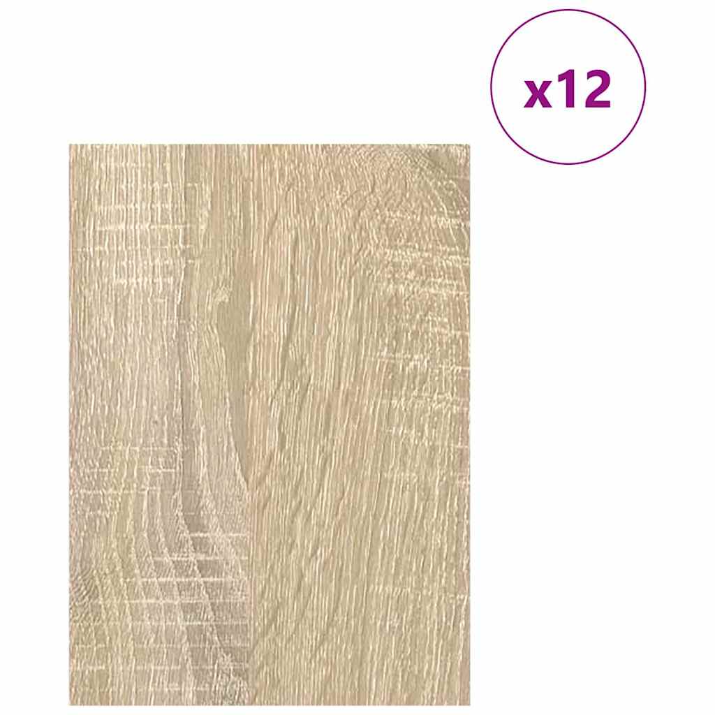 Dekoplatten 12 Stk. Sonoma-Eiche 15 x 21 x 0,27 cm
