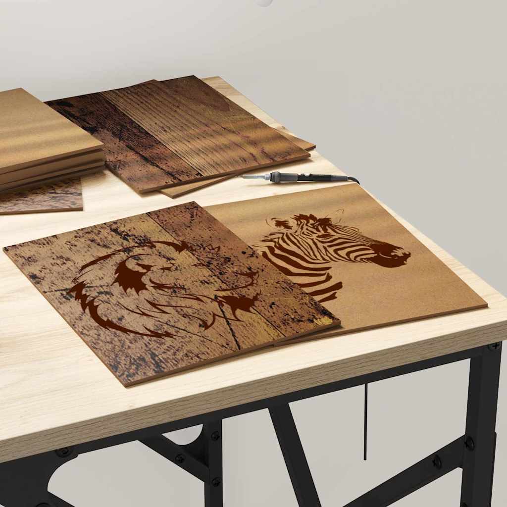 Dekoplatten 50 Stk. Altholz 15 x 21 x 0,27 cm Holzwerkstoff
