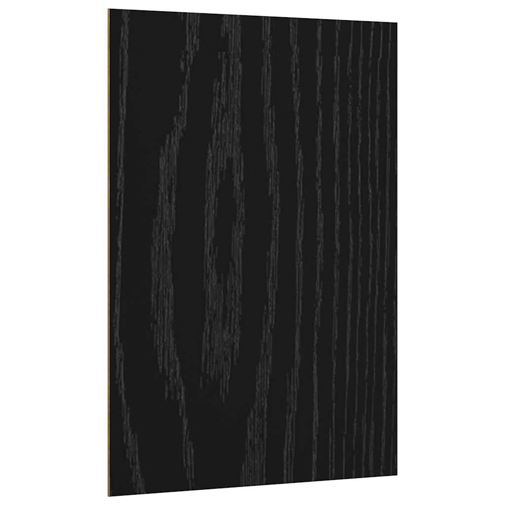 Dekoplatten 50 Stk. Schwarz Eichen-Optik 21 x 30 x 0,27 cm