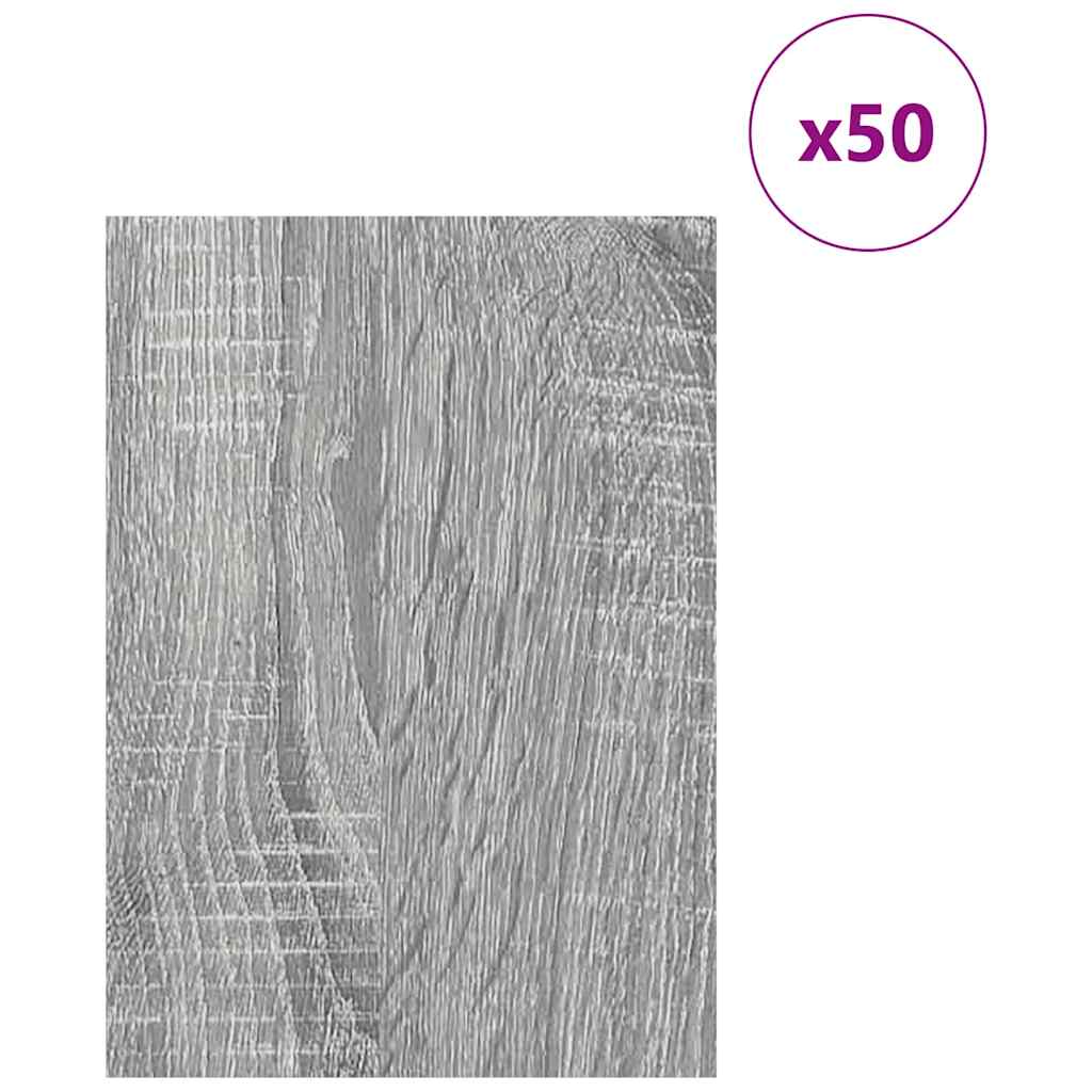 Dekoplatten 50 Stk. Sonoma-Grau 21 x 30 x 0,27 cm Holzwerkstoff