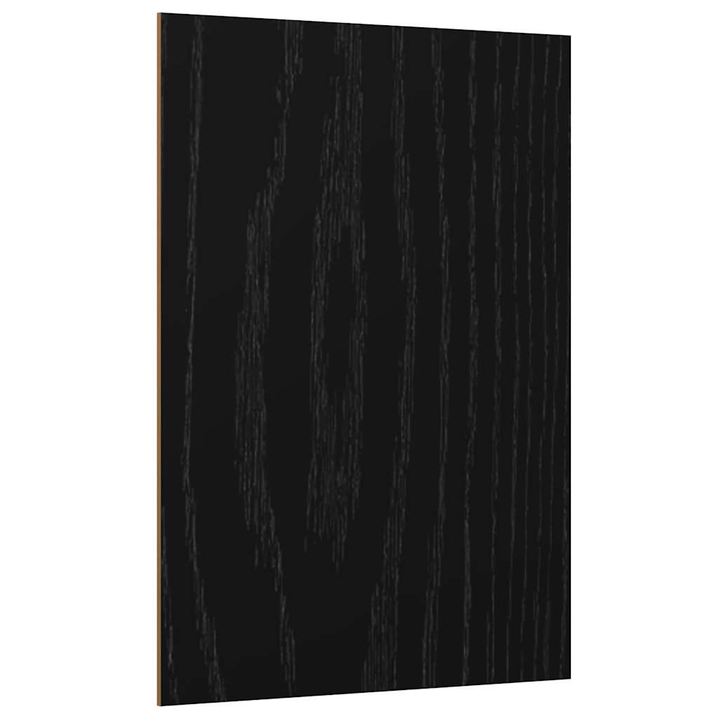Dekoplatten 12 Stk. Schwarz Eichen-Optik 30 x 42 x 0,27 cm