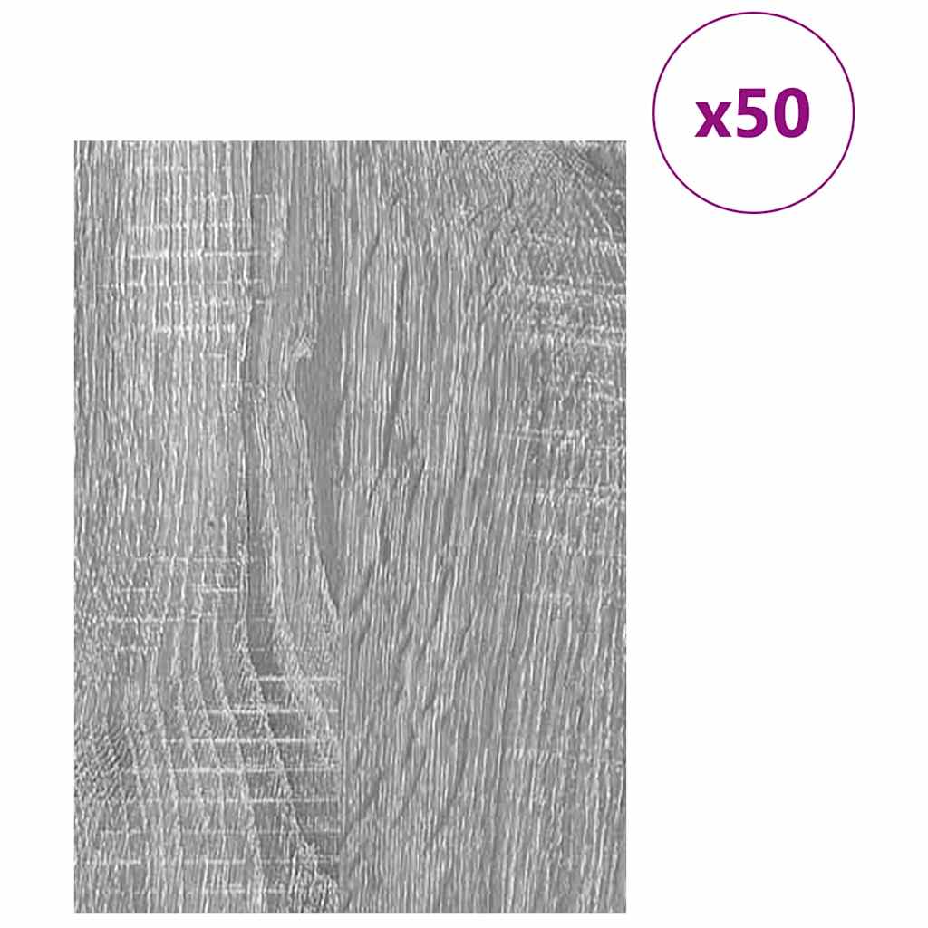 Dekoplatten 50 Stk. Sonoma-Grau 30 x 42 x 0,27 cm Holzwerkstoff