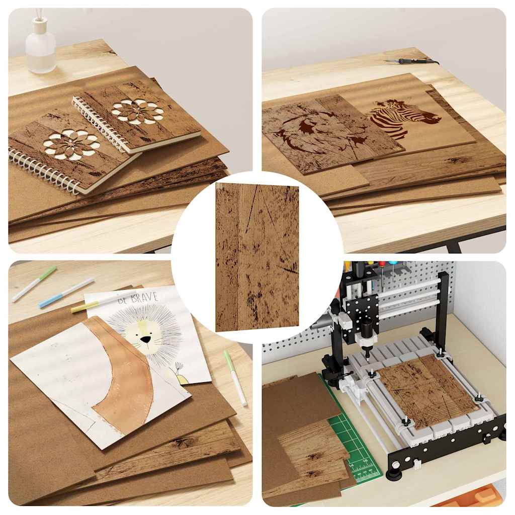 Dekoplatten 50 Stk. Altholz 30 x 42 x 0,27 cm Holzwerkstoff