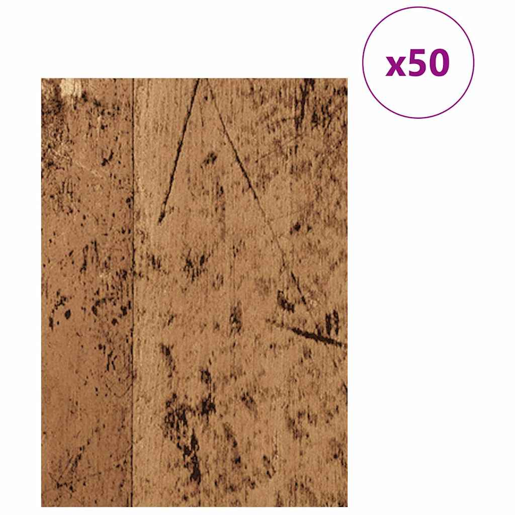 Dekoplatten 50 Stk. Altholz 30 x 42 x 0,27 cm Holzwerkstoff