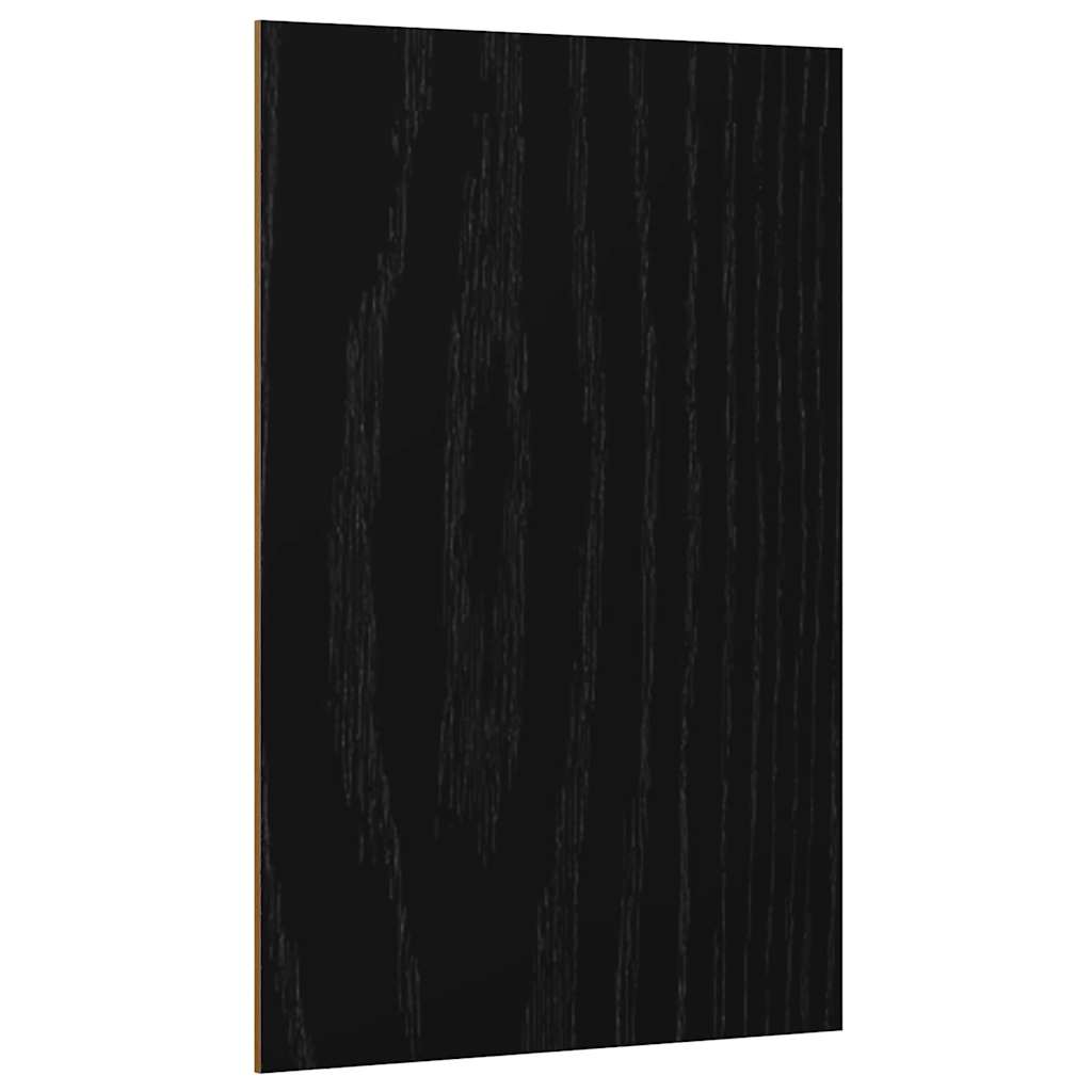 Dekoplatten 12 Stk. Schwarz Eichen-Optik 40 x 60 x 0,27 cm