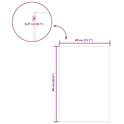Dekoplatten 12 Stk. Schwarz Eichen-Optik 40 x 60 x 0,27 cm