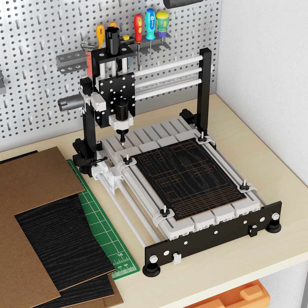 Dekoplatten 50 Stk. Schwarz Eichen-Optik 40 x 60 x 0,27 cm