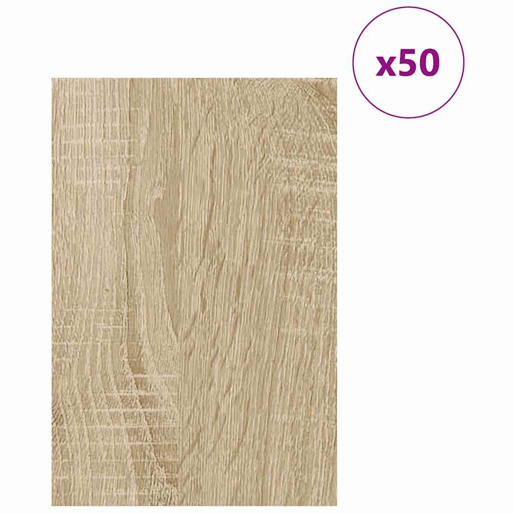 Dekoplatten 50 Stk. Sonoma-Eiche 40 x 60 x 0,27 cm