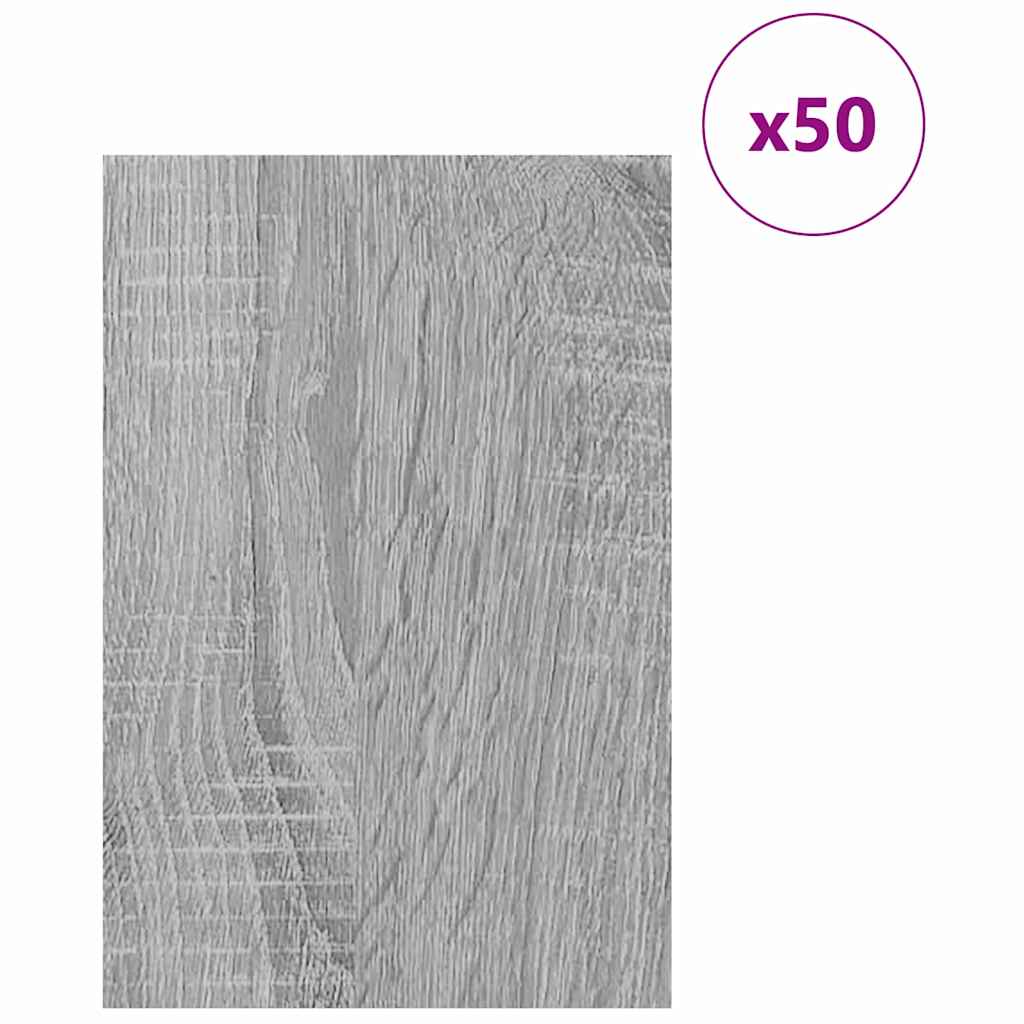 Dekoplatten 50 Stk. Sonoma-Grau 40 x 60 x 0,27 cm Holzwerkstoff