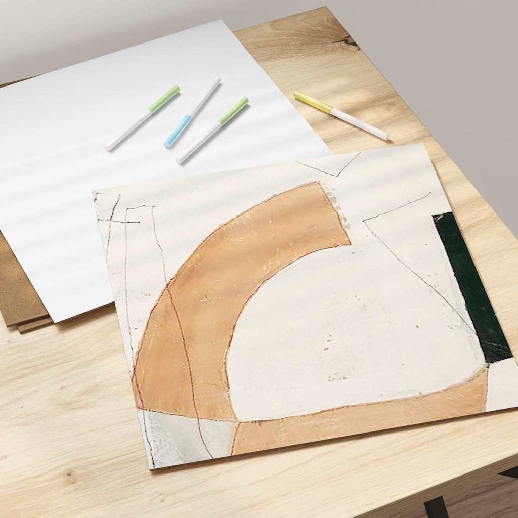 Dekoplatten 50 stk. Weiß 30 x 30 x 0,27 cm Holzwerkstoff
