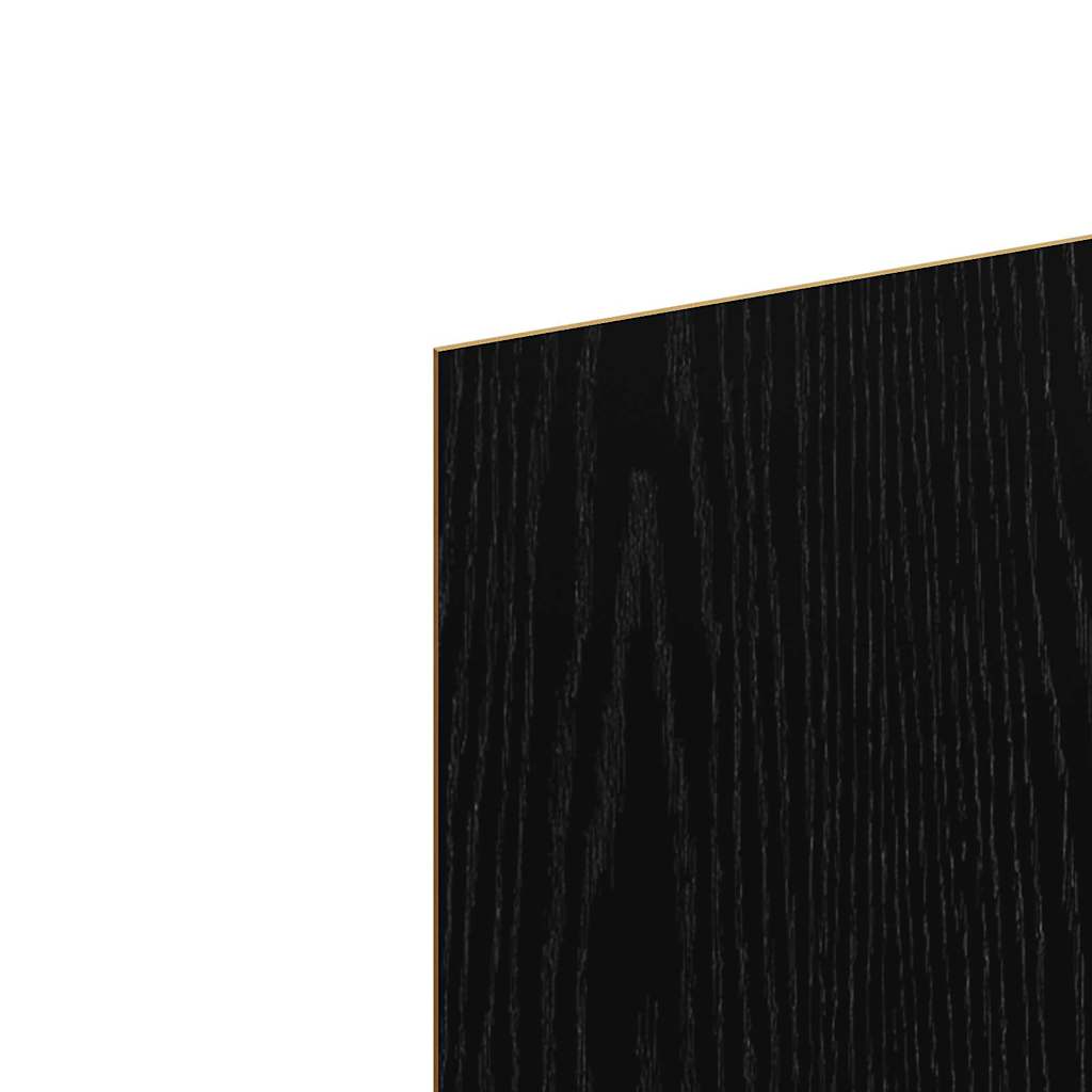 Dekoplatten 12 stk. Schwarz Eichen-Optik 30 x 30 x 0,27 cm