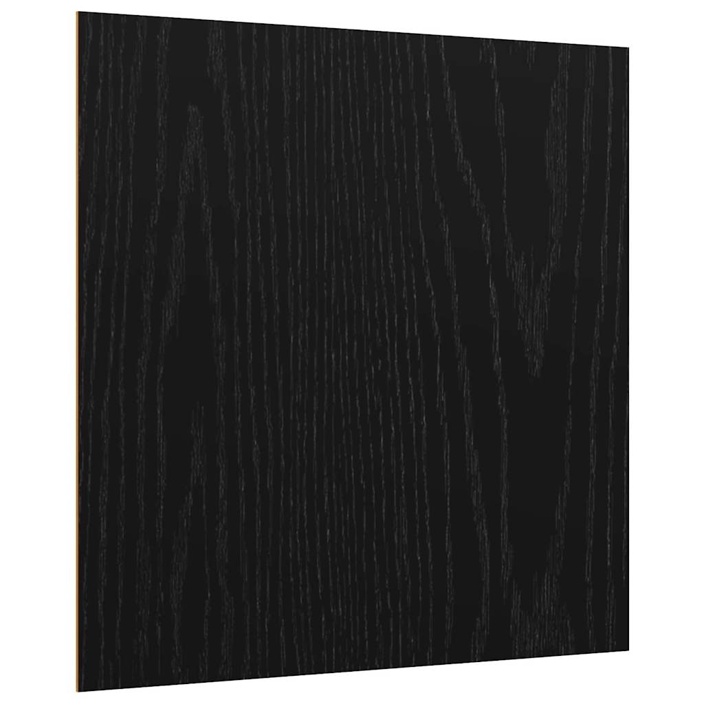 Dekoplatten 12 stk. Schwarz Eichen-Optik 30 x 30 x 0,27 cm