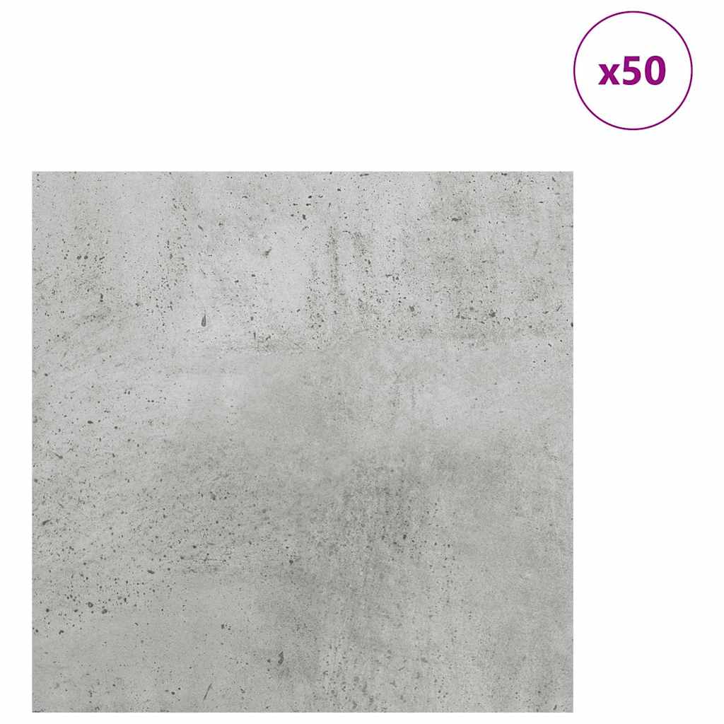 Dekoplatten 50 stk. Beton Grau 30 x 30 x 0,27 cm Holzwerkstoff