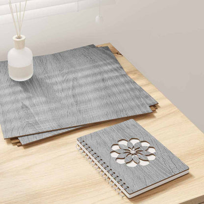 Dekoplatten 50 stk. Graues Sonoma 30 x 30 x 0,27 cm