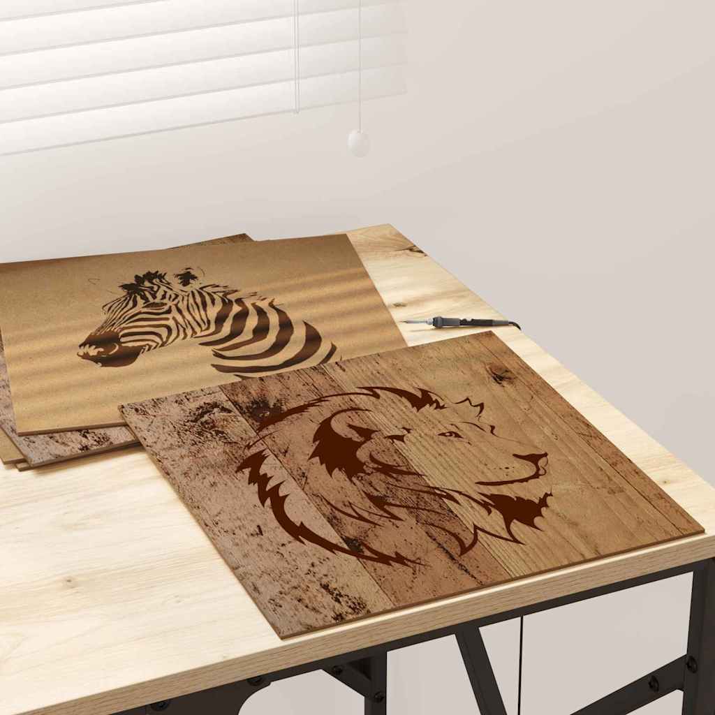 Dekoplatten 50 stk. Altholz 30 x 30 x 0,27 cm Holzwerkstoff