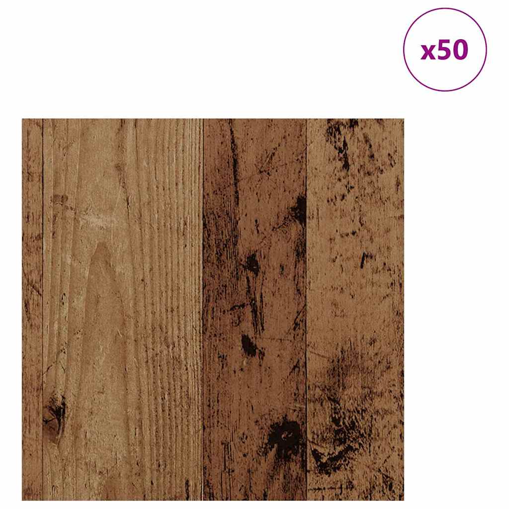 Dekoplatten 50 stk. Altholz 30 x 30 x 0,27 cm Holzwerkstoff