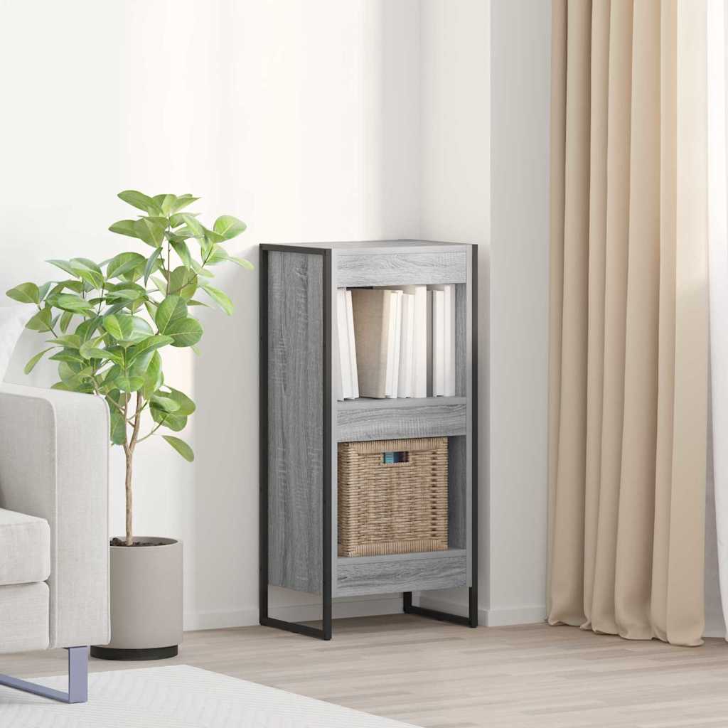 Bücherregal 40 x 30 x 86,5 cm Holzwerkstoff Graues Sonoma