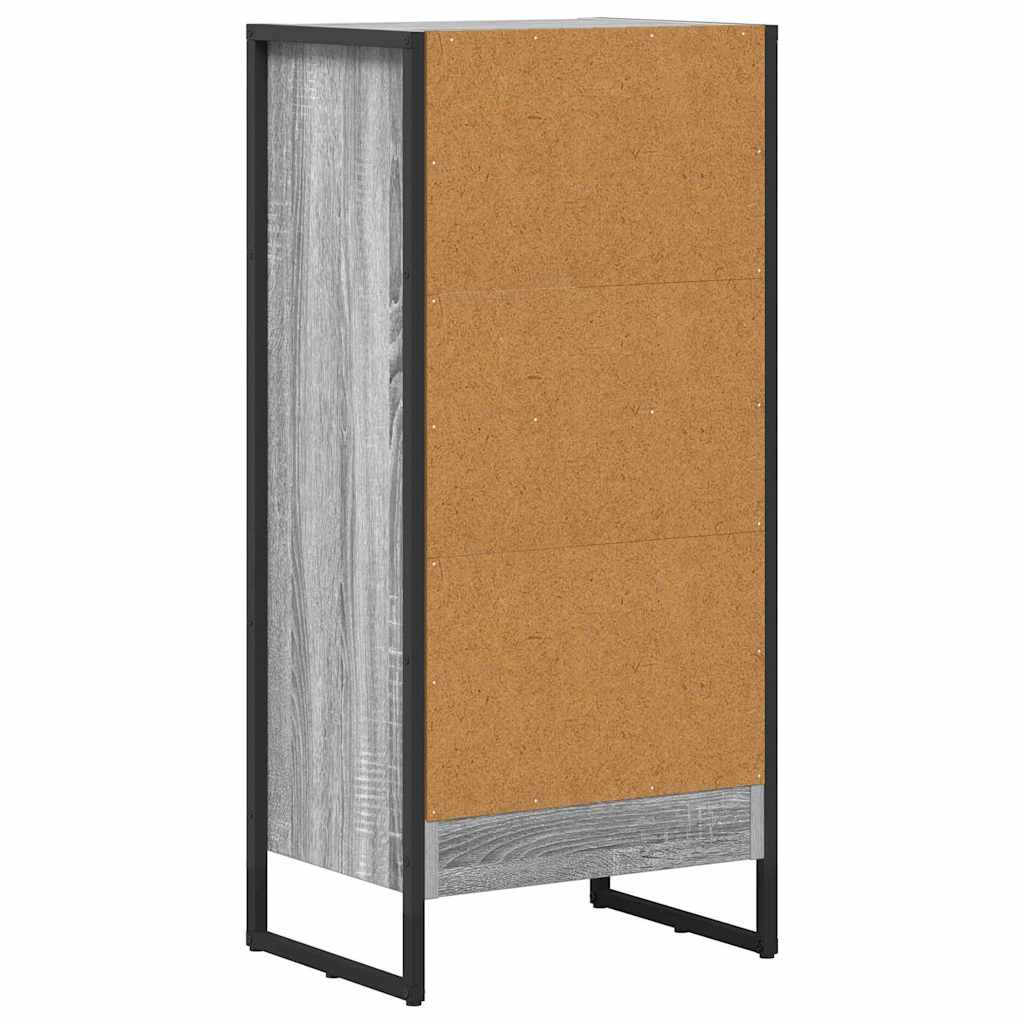 Bücherregal 40 x 30 x 86,5 cm Holzwerkstoff Graues Sonoma