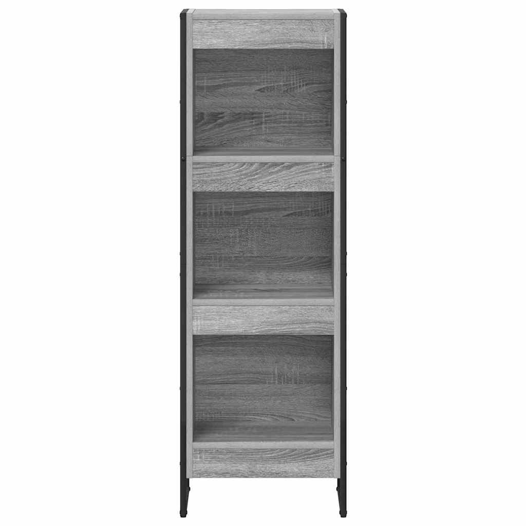 Bücherregal 40 x 30 x 121 cm Holzwerkstoff Graues Sonoma