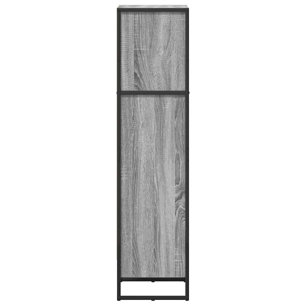 Bücherregal 40 x 30 x 121 cm Holzwerkstoff Graues Sonoma