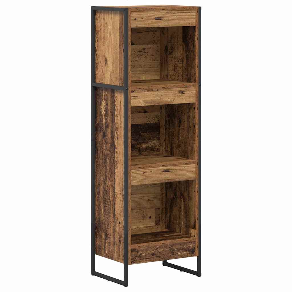 Bücherregal 40 x 30 x 121 cm Holzwerkstoff Altholz